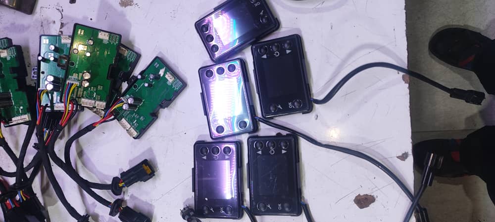 پنل دیجیتال بخاری درجا صفحه کلید جلوی دستگاه