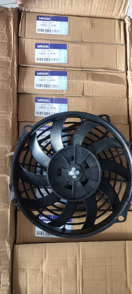 فن کندانسور 24 ولت کوچک  فقط فن و موتور فن