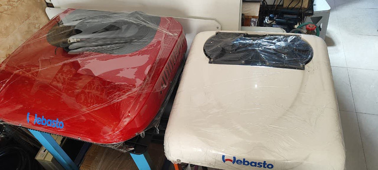 کولر درجا خودرویی برقی سقفی کولر وانت نیسان و خودروی سنگین و کمپی و سواری